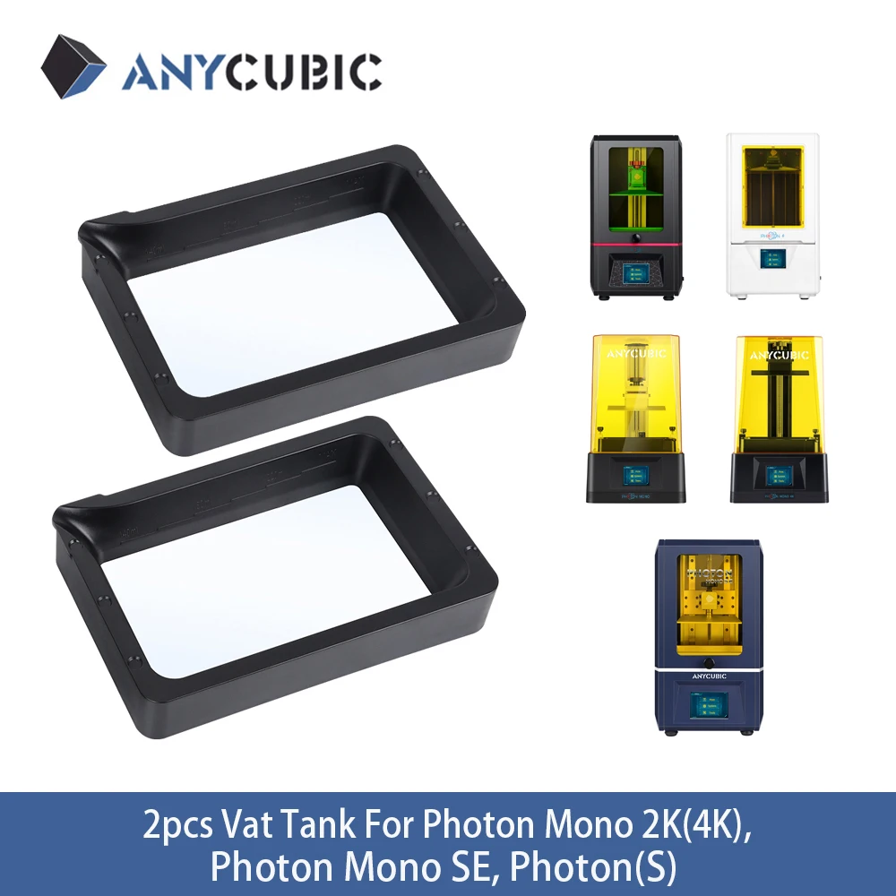 ANYCUBIC 2pcs Vat Tank For Photon Mono 4K 2K SE Photon(S) LCD Printer 3D accessories Аксессуары для | Компьютеры и офис