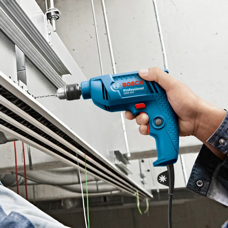 Электрическая дрель BOSCH GBM 600 многофункциональная Бытовая маленькая ручная