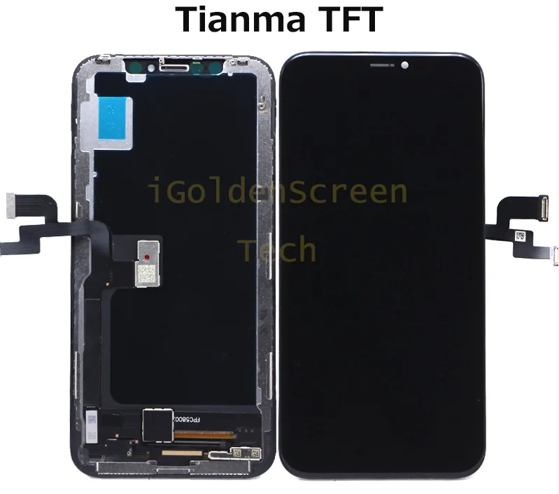 Высокое качество OLED Замена для iphone X ЖК-дисплей с кодирующий преобразователь сенсорного экрана в сборе для iphone X ЖК-экран - Цвет: Tianma TFT