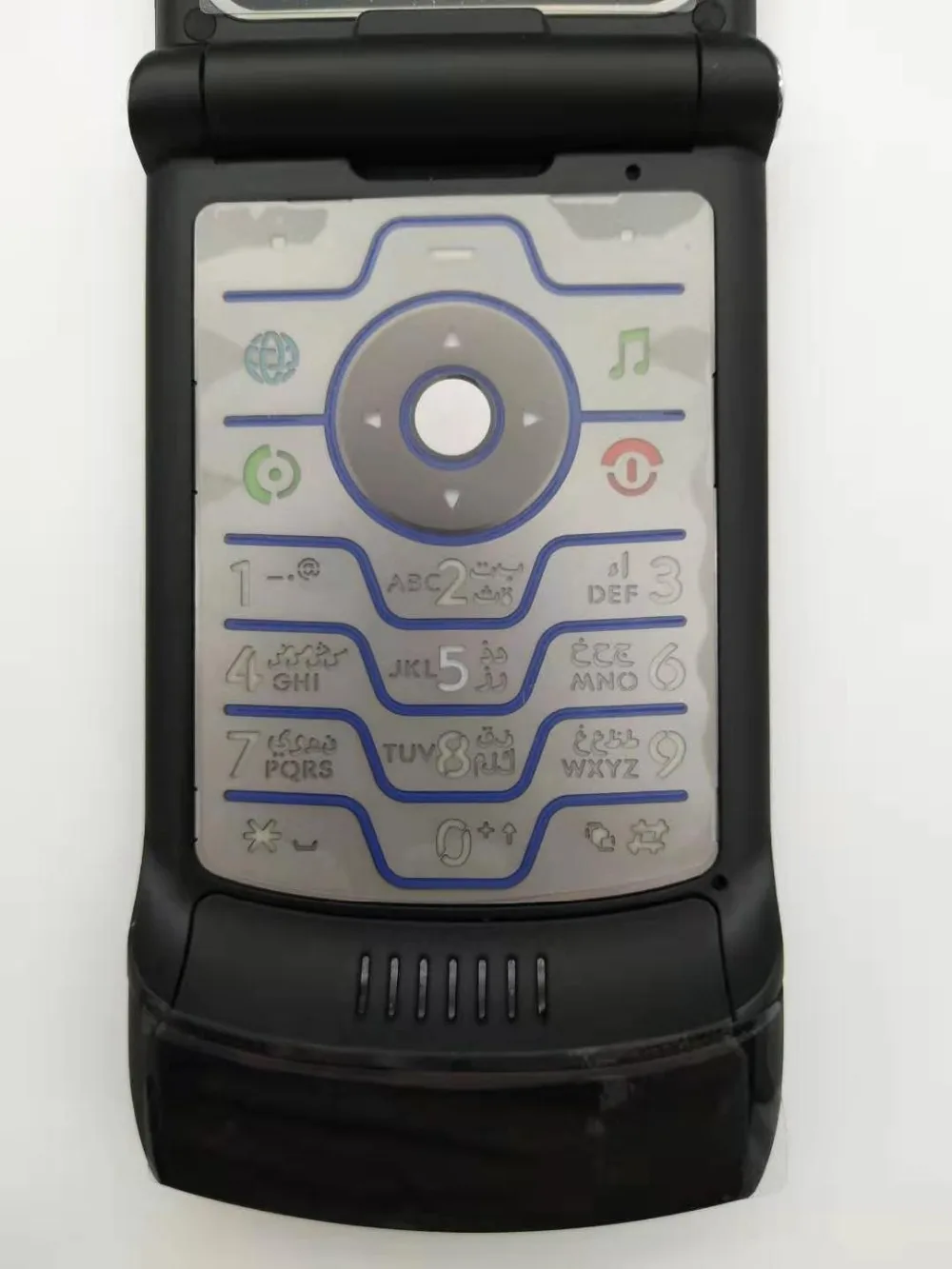 Motorola V3 Refurbished-Original V3 unlocked Flip GSM Quad Band Motorola Razr V3 mobile phone one year warranty Free shipping giffgaff refurbished phones