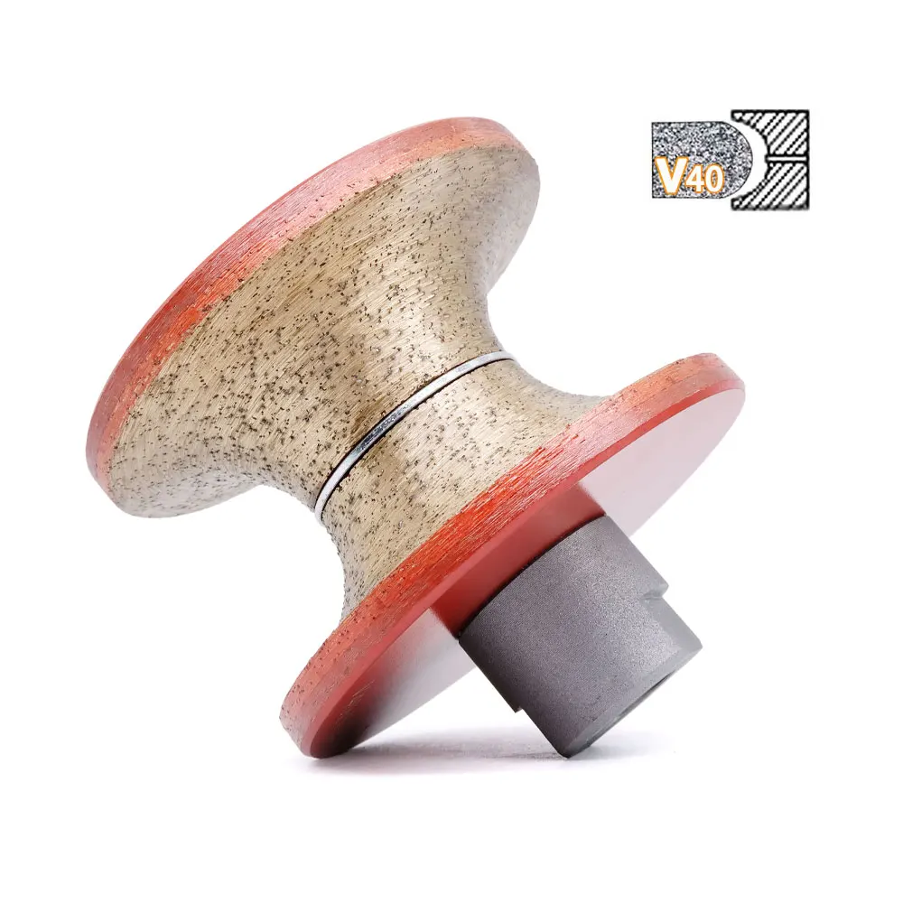 V40 Diamond Continuous Router Bit Ogee Full Bullnose 40mm Thickness For Stone Edge Hand Profile