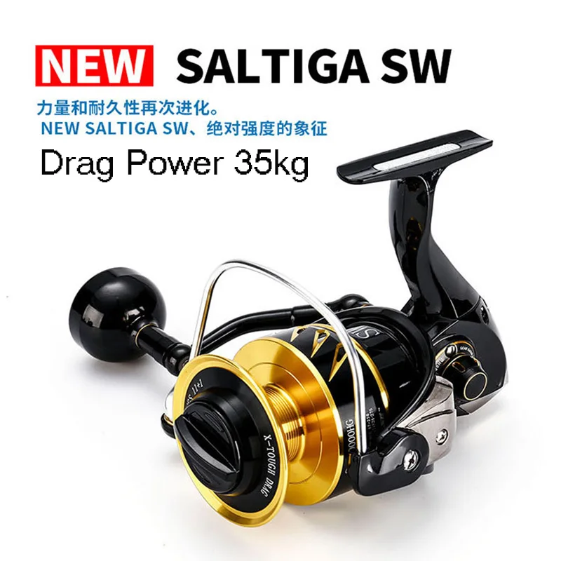 New Madmouse Japan Made Saltiga Sw4000xg Sw6000hg Sw10000hg Spinning  Jigging Reel Spinning Reel 12bb Alloy Reel 35kgs Drag Power - Fishing Reels  - AliExpress