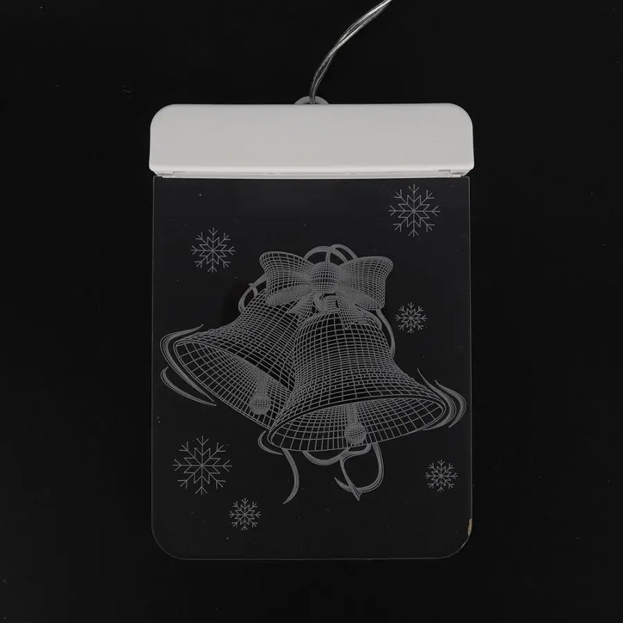 Solar USB LED 3D Santa Claus/Snowflake/Snowman/Christmas Tree/LED Ice Bar Lamp Decoration Night String Light for Christmas