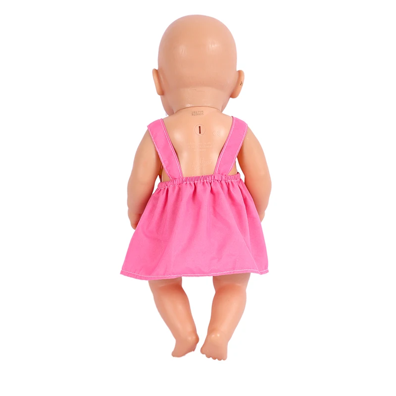 18 Inch Doll Clothes Rainbow Dress American Girl Doll Accessories 43 cm Reborn Born Girl Gifts Supplies