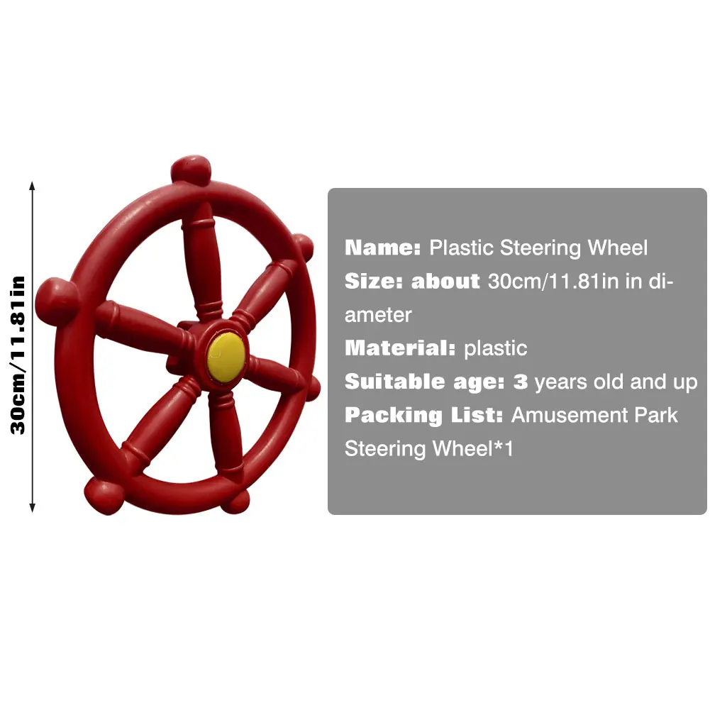 Plastic Ship Steering Wheel Pirate Ships Wheel Playground Ships For Amusement Park Outdoor Fun Kids Toys