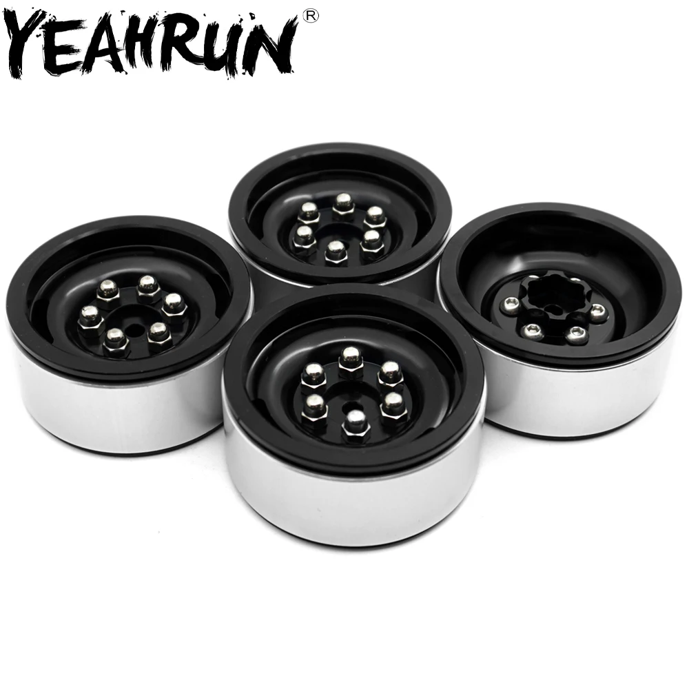 

YEAHRUN RC 1/10 Scale 1.9inch Alloy Beadlock Wheel Rims for SCX10 CC01 D90 RC Crawler