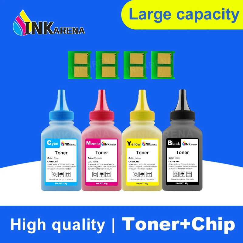 INKARENA CE310A CE311A CE313A 310A цветной тонер порошок и 4 шт. чип для hp Laserjet Pro CP1025 CP1025NW MFP M175A M275