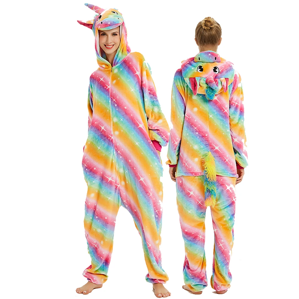 

Colorful Unicorn kigurumis Onesie Sleepwear Women Onesies Homewear Cosplay Jumpsuit Party Costume Unisex Clothing