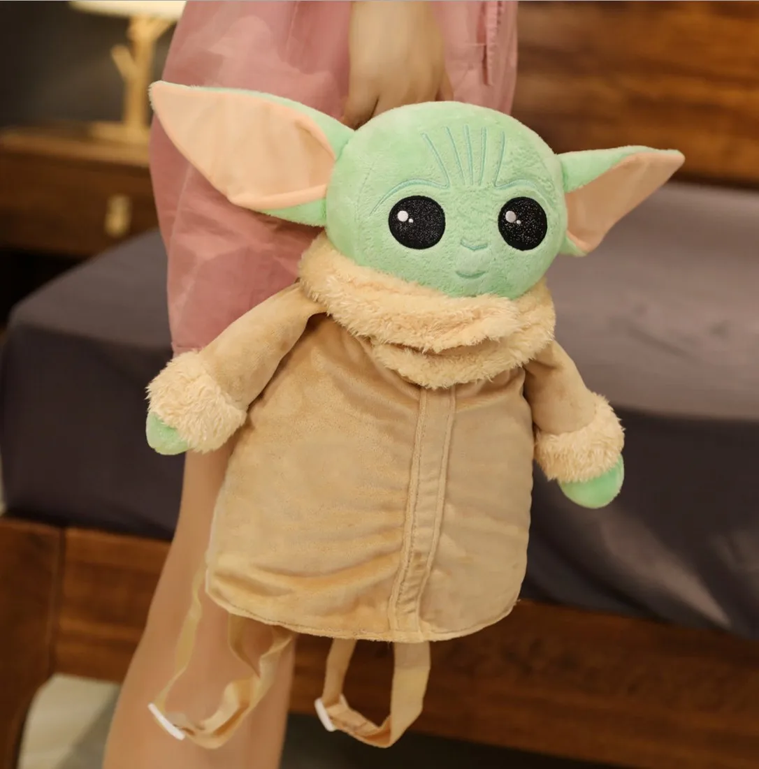 Star Wars babyYoda schoolbag plush toy backpack doll Yoda baby pillow