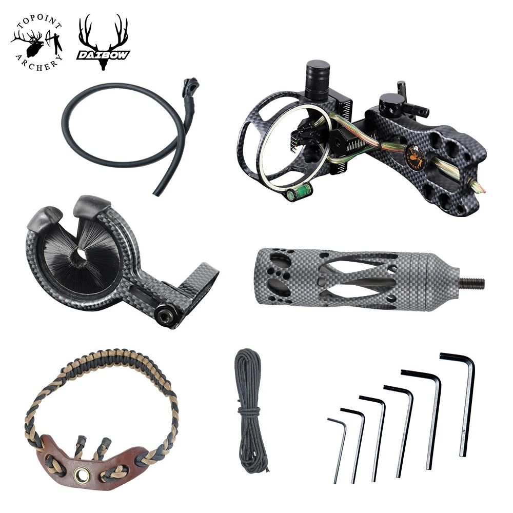 Topoint Archery upgrade combo TP2000 Basic kits bow sights arrow rest stabilizers slings peep 5 color | Спорт и развлечения
