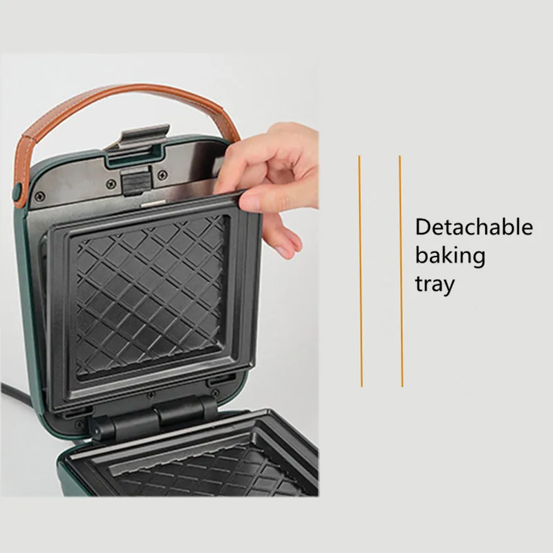 3 IN 1 Detachable Household Electric Waffles Maker Breakfast Machine Mini Toaster Portable Sandwich Machine 6