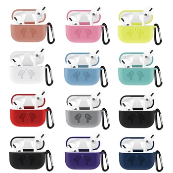 

Silicone case For AirPods Pro 2019 Wireless Charging Protective Skin Cover Bluetooth earphones Shockproof box For airpods 3 Case