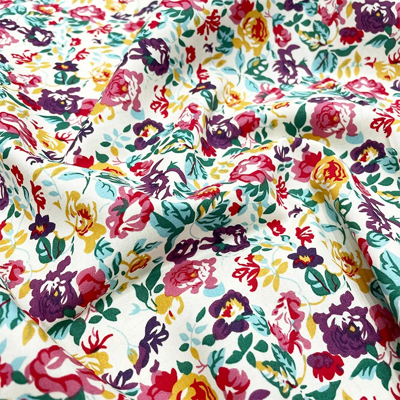 Cotton Clothing Cloth Cotton Dress Fabric 145x50cm French Printed