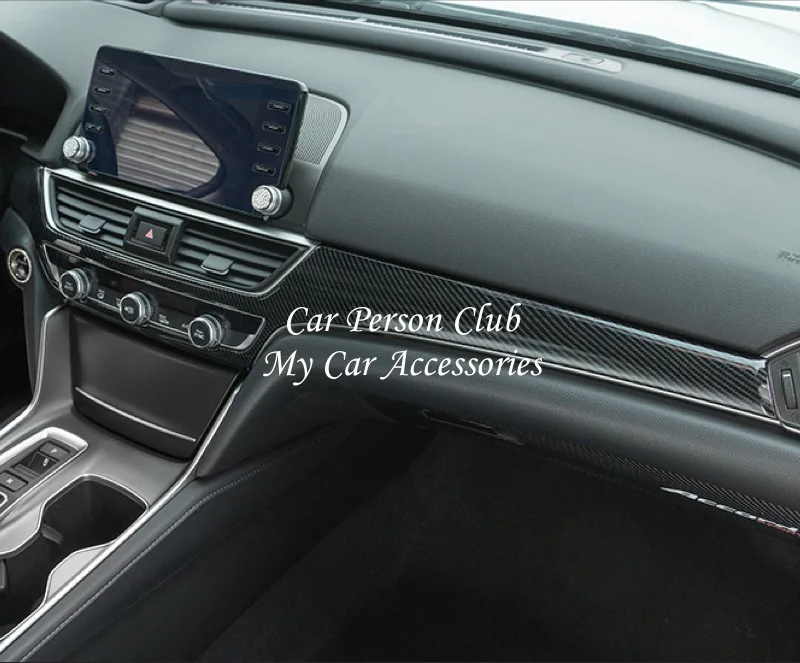 Для Honda Accord 10th внутренний центральный инструмент пульт управления полоса крышка отделка рамка литье ABS хром автомобильный аксессуар