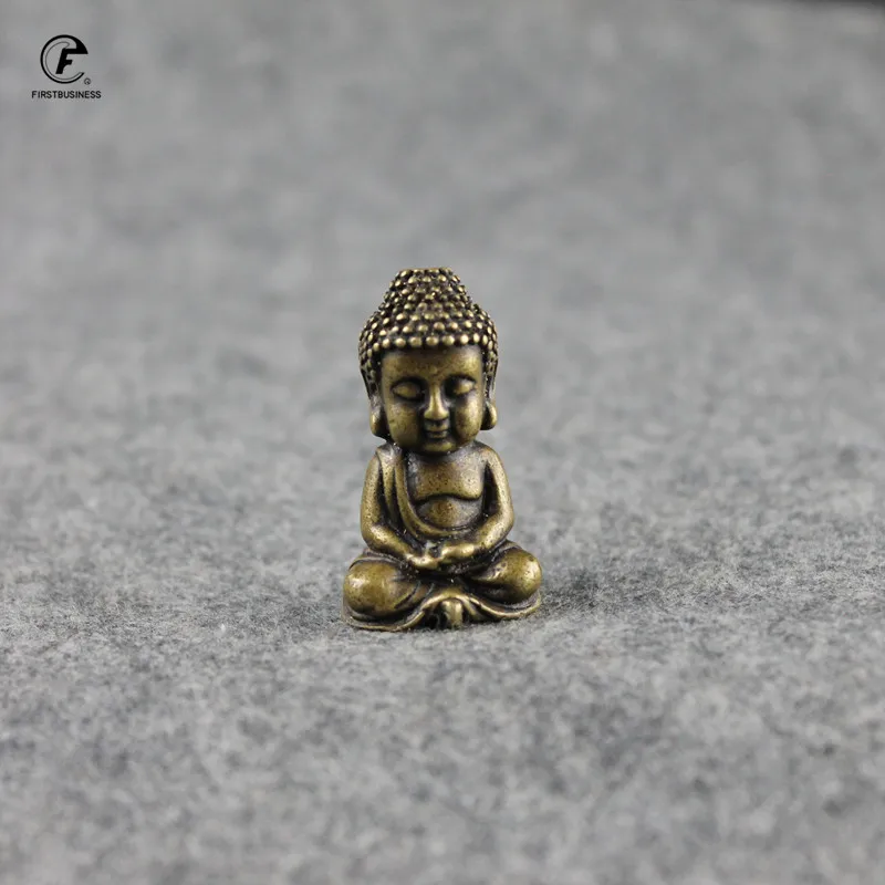 Sitting Buddha Statue Small Figurine Fengshui Home Office Docor Mini Ornament 