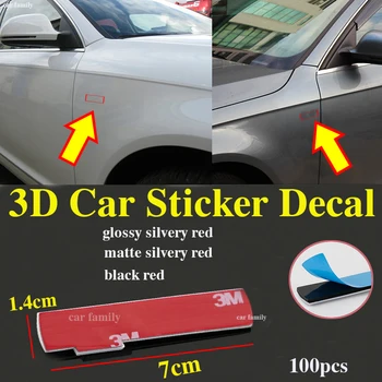 

Car Decoration 100pcs 3D Metal Emblem Badge Decal Car Sticker Car Body Decorative Sticker Auto sticker Glossy/matte/black red