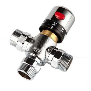 

Home Thickened Kitchen Anti Corrosion Parts Shower Faucet Wear Resistant Temperature Control Thermostatic Mixing Tap Brass