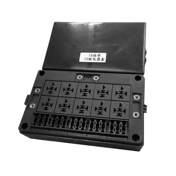 

Car Relay Holder 18 Way Standard Plastic Circuit Protector Easy Install Universal Durable Anti Dust Fuse Box Waterproof