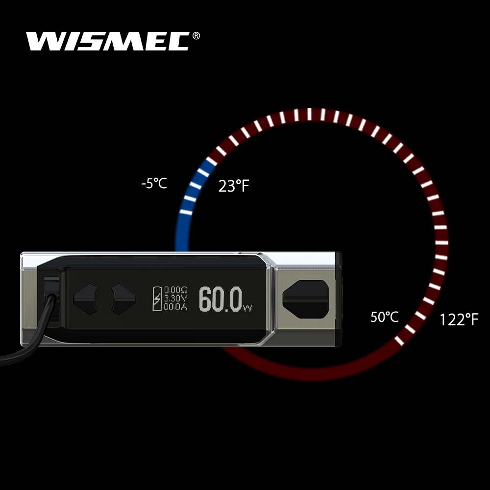 В свободном доступе! 60 Вт Wismec CB-60 мод коробка встроенный 2300 мАч батарея электронная сигарета vape мод коробка
