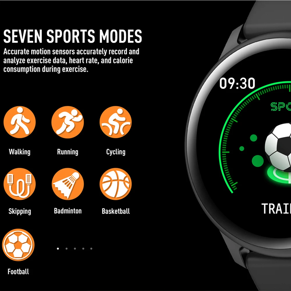 KW19 Waterproof Bluetooth Smart Watch For Women & Man Heart Rate Health Blood Pressure Monitor Sport Weather Forecast Smartwatch