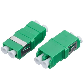 

50PCS LC/APC SM SC Type Duplex Flange Coupling Carrier Class Fiber Adapter