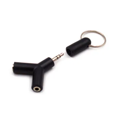 50pcs 3 5MM Extension Earphone Headphone Audio Spliter Cable Adapter Male to 2 Female For iphone 5s 6S 4 4S Plus pro 6 AUX