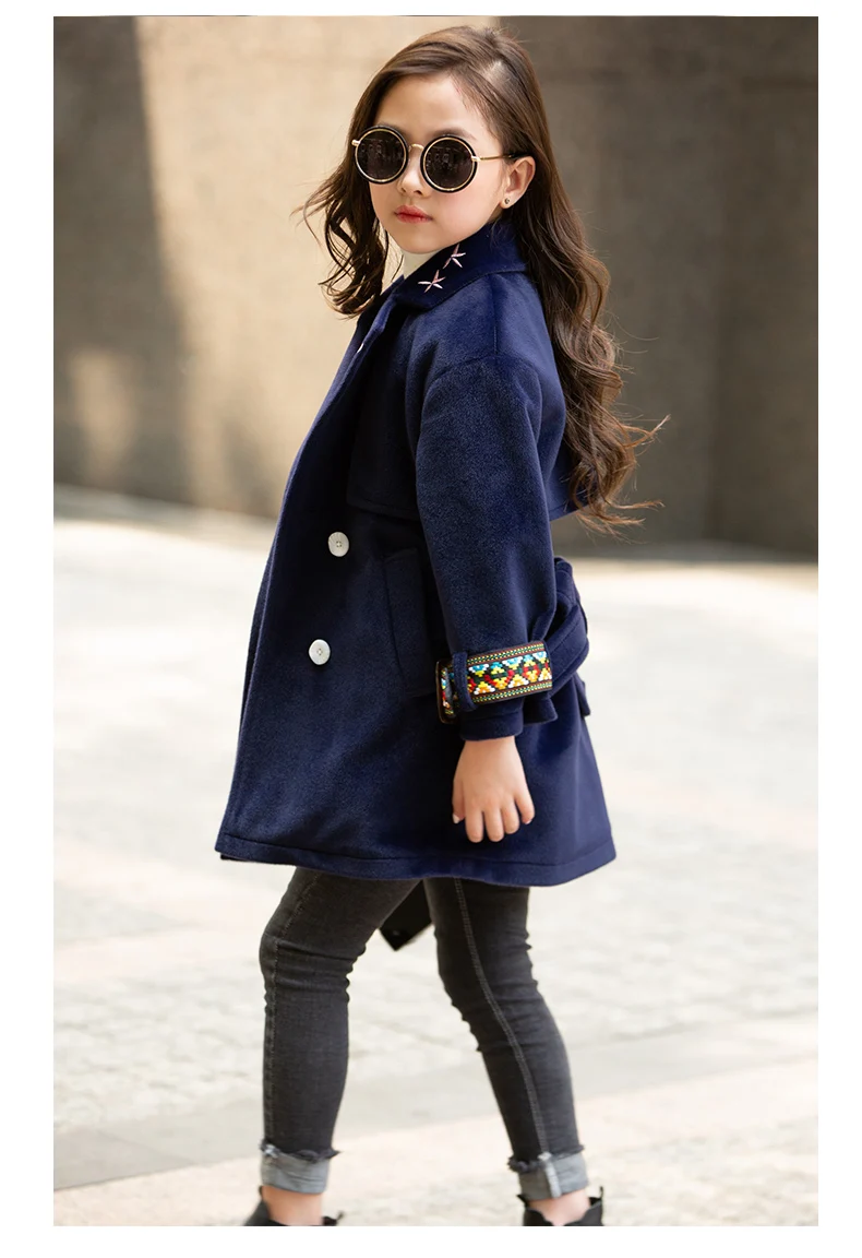 Black Friday New Christmas Children Girls Coat Kids Princess Wool Coat Chidren Winter Spring Autumn Clothes Manteau Fille 12 Ans