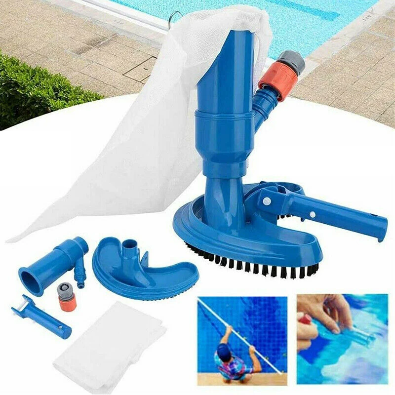 

Mini New Jet Swimming Pool Vacuum Cleaner Floating Objects Cleaning Tools Suction Head Pond Fountain Vacuum Brush Cleaner Tools