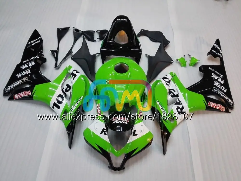 Литья под давлением для HONDA CBR600 CBR 600 граффити синий RR CC 600RR 600F5 F5 07 08 60BS. 5 CBR600RR CBR600F5 600CC 2007 2008 обтекатель oem - Цвет: No. 24