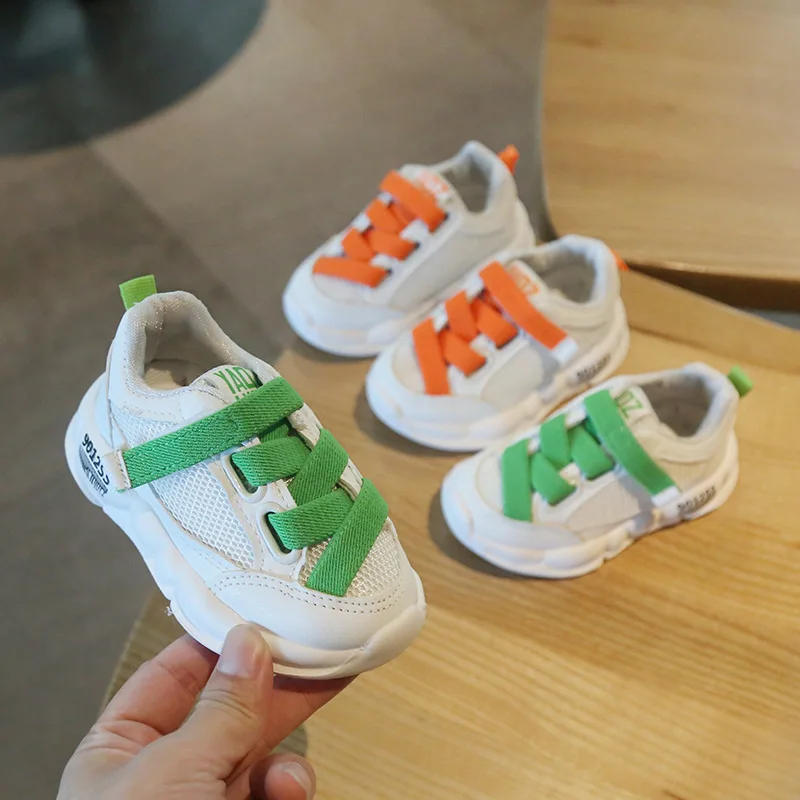 CYSINCOS 2020 Spring New Children's Breathable Clunky Sneaker Mesh Toddler Boys Girls Casual Baby Walking Shoes Kids Dad Shoes