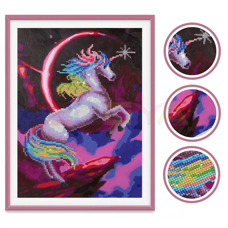 Zooya Pictures Of Rhinestone Painting By Numbers Diy 5D Diamond Embroidery Full Set Art Gifts And Animal 1Sz13 | Дом и сад