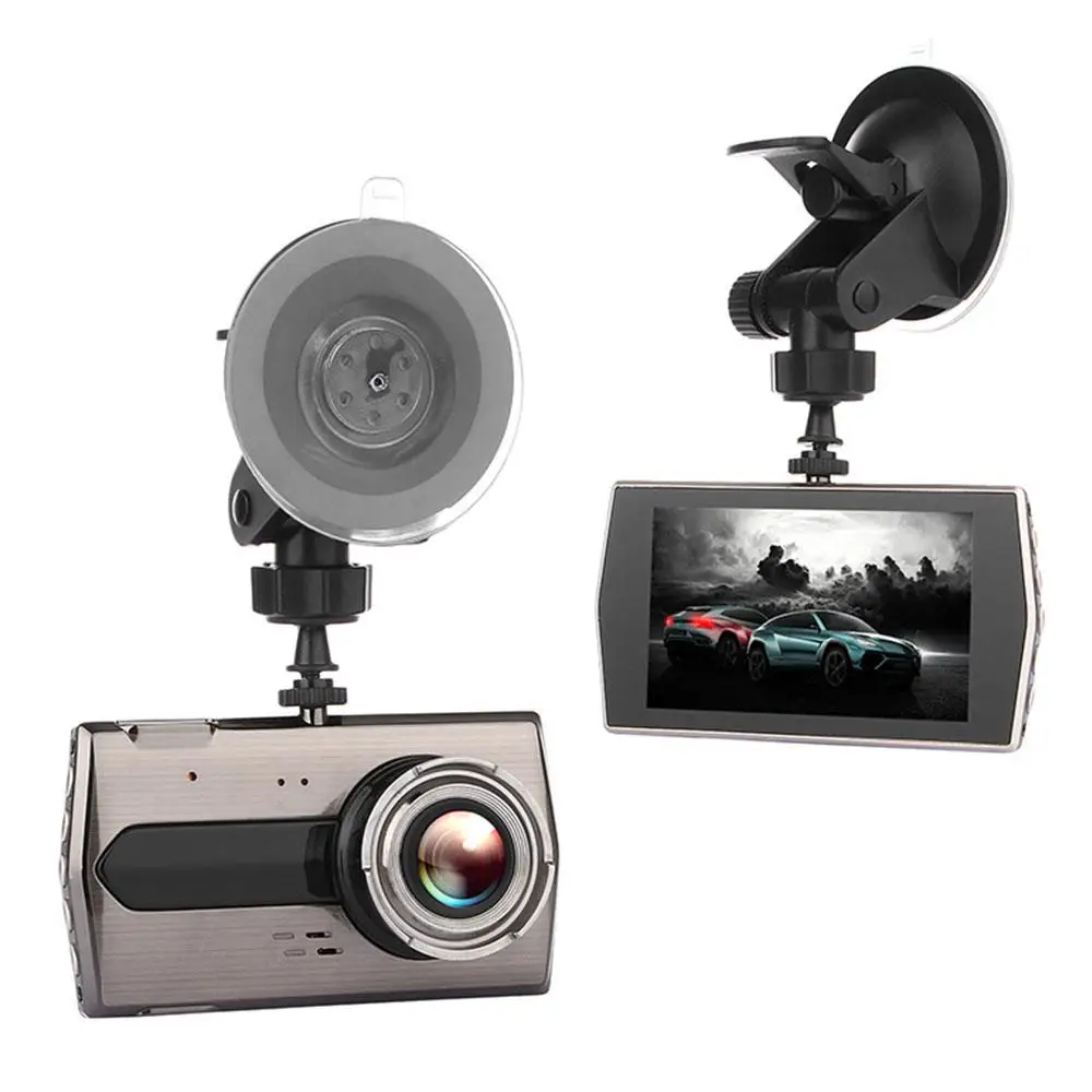 Вождения Регистраторы 4 дюйма прочный Dash Cam Водонепроницаемый Видеорегистраторы для автомобилей универсальный Автоматическое включение/выключение
