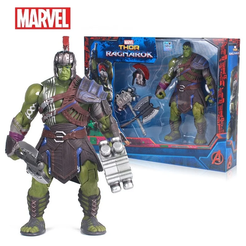 20 см Disney Мстители Марвел Халк Тор 3 Ragnarok руки подвижные войны молотки битва топоры