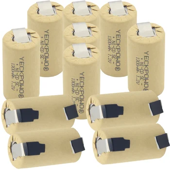 

akkus NICD sub C battery 1300mAh flat top 1.2V SC batteries nickel sheets rechargeable for electric drills for power tools