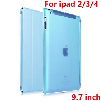 

Case For Apple iPad 4 iPad3 iPad2 Protective Smart cover PU Leather Protector Tablet For iPad2/3/4 Sleeve Covers 9.7 inch cases
