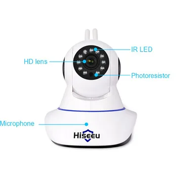 

Hiseeu 1080P Night Vision CCTV Camera Camaras De Seguridad HD Camera Baby Monitor Mini Wifi Endoscope Pan Tilt IP Camera Wifi 41