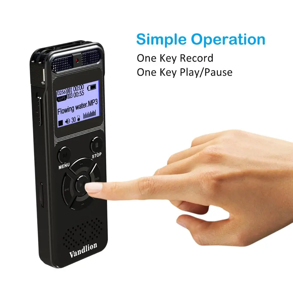 Vandlion Digital Audio Voice Recorder 8GB 16GB
