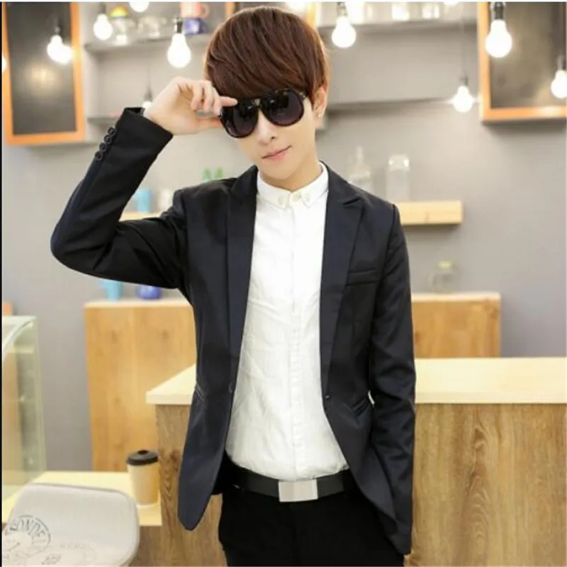 2019 New Men Blazer Casual Slim Fit Office Suit Jacket Fashion Brand Coat Formal Terno Masculina Blazer Male Business Blazers