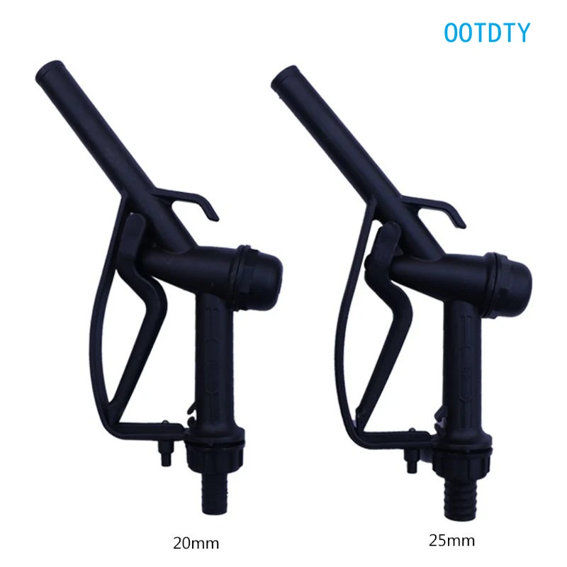 Plastic Manual Heavy Duty Fuel Nozzle Gun with Hook 25mm/20mm Straight Spout -Diesel & Gasoline Nozzle Max Flow 45L/min