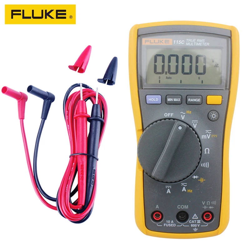 Цифровой мультиметр Fluke 115C профессиональный портативный цифровой