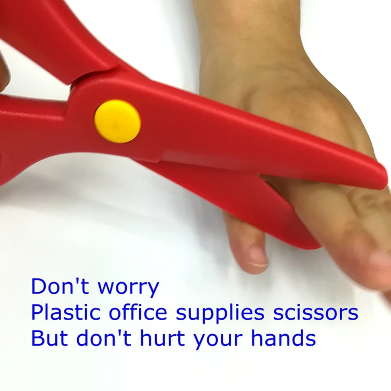 Mixed Color Safety Abs Plastic Material Scissors Children's