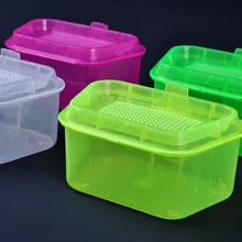 Высокое качество LEO цвет прозрачный дождевой червь коробка дышащий пластик Рыбалка живой ящик для хранения приманки дождевой червь приманка Контейнер
