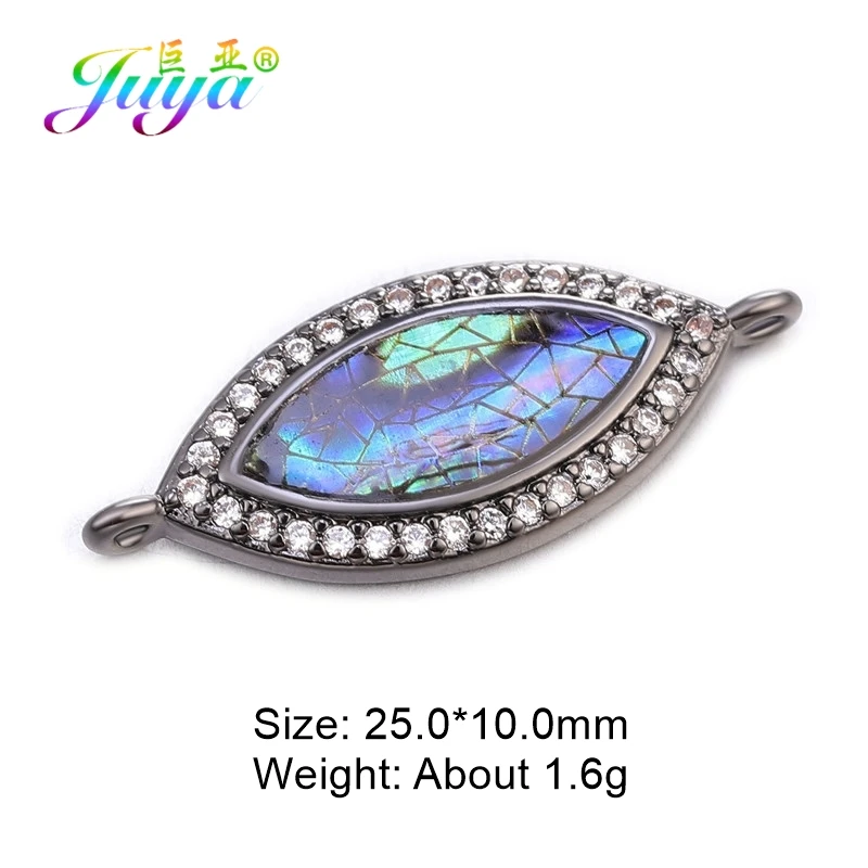Metal Black Juya DIY модные ювелирные компоненты 10 видов стилей греческий глаз/сглаза/Турецкий глаз амулеты Разъем Аксессуары для изготовления браслетов - Цвет: Metal Black