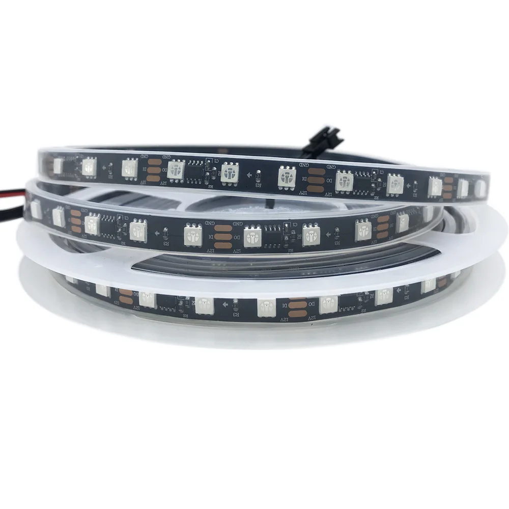 SM16703 WS2811 Addressable Rgb Led Strip 60 leds/M 12V digital 5050 programable 5M Smart Pixel Led Tape for led madrix project