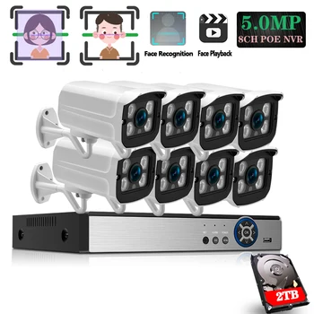 

Home Security CCTV Monitoring Camera System Full Set Wired 8channels Dvr Outdoor Waterproof Video Surveillance Cameras AHD Xmeye