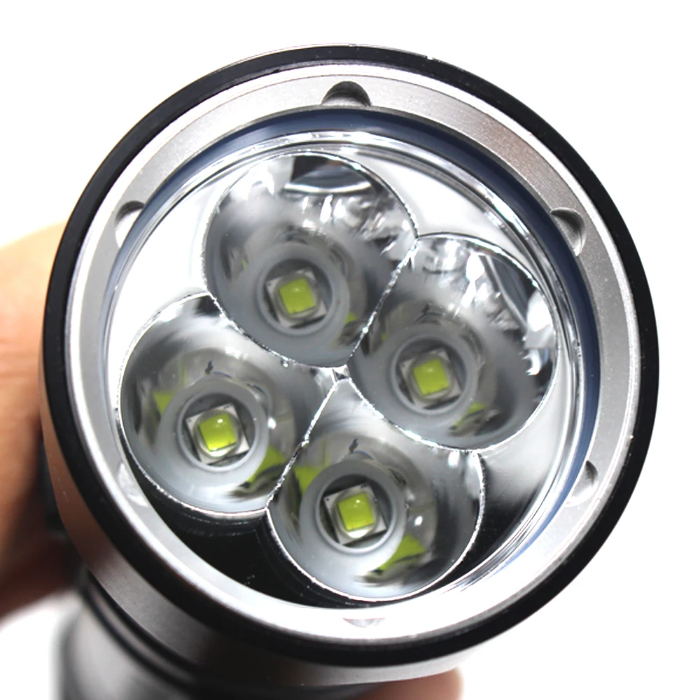  DX4S (upgraded from DX4) XM-L U2 3200LM LED Diving Flashlight Torch Brightness Waterproof 100m Whit - 32657215104