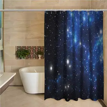 

Constellation 3D Printed Shower Curtain Outer Space Star Nebula Astral Cluster Astronomy Theme Galaxy Mystery Hotel Quality