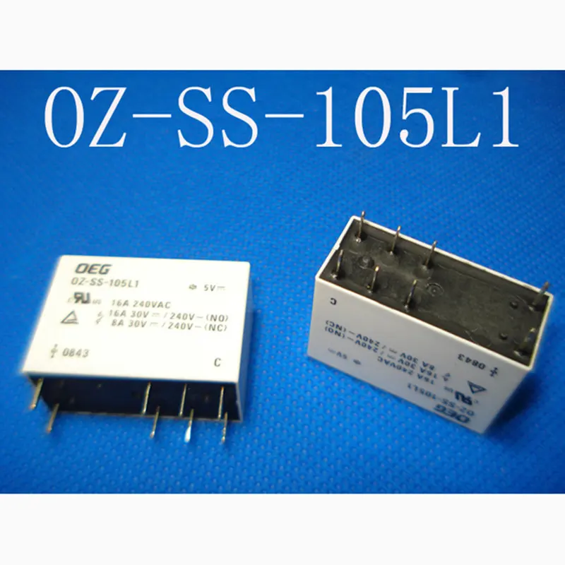 

Relay OZ-SS-105L1 OZ-SS-112L1 12VDC OZ-SS-124L1 24VDC OZ-SS-148L