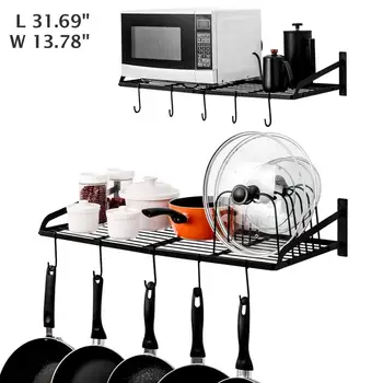 

2 Layer Kitchen Shelf Organizer Dish Pot Lid Rack Utensils Holder Shelf Kitchen Storage Bathroom Living Room Organization Shelf
