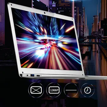 

14 Inches 2GB Ram 1080p Windows 10 System 1366 * 768 Screen Computer Four Core Cpu 32GB Rom White Laptop